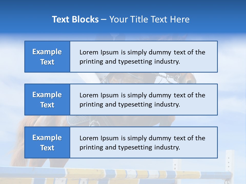 Fences Barrier Equestrian PowerPoint Template