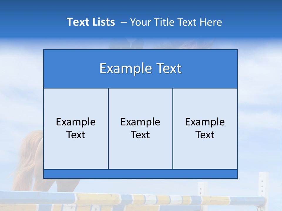 Fences Barrier Equestrian PowerPoint Template
