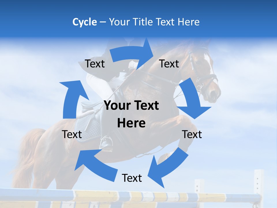 Fences Barrier Equestrian PowerPoint Template