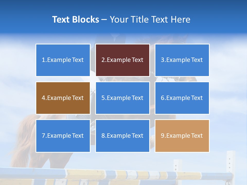 Fences Barrier Equestrian PowerPoint Template