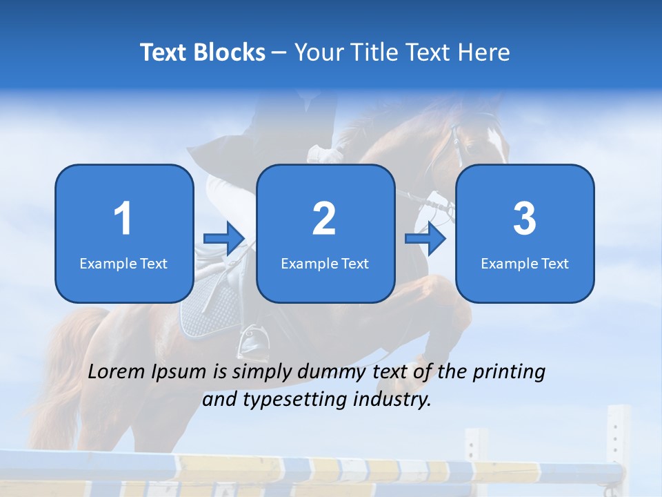 Fences Barrier Equestrian PowerPoint Template
