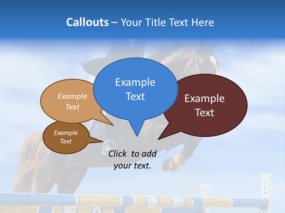 Fences Barrier Equestrian PowerPoint Template