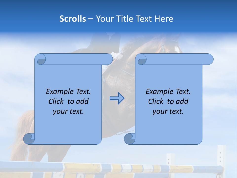 Fences Barrier Equestrian PowerPoint Template
