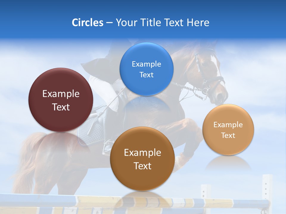 Fences Barrier Equestrian PowerPoint Template