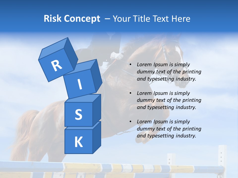 Fences Barrier Equestrian PowerPoint Template