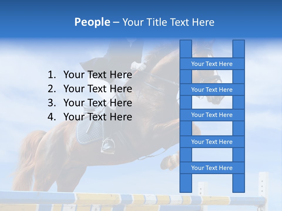 Fences Barrier Equestrian PowerPoint Template