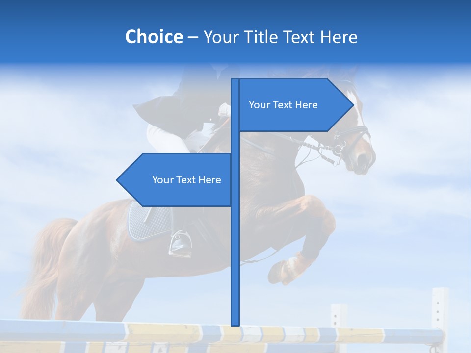 Fences Barrier Equestrian PowerPoint Template