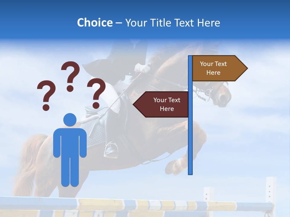 Fences Barrier Equestrian PowerPoint Template