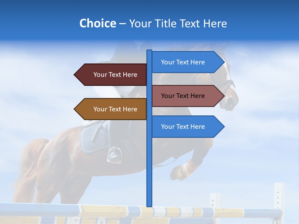 Fences Barrier Equestrian PowerPoint Template