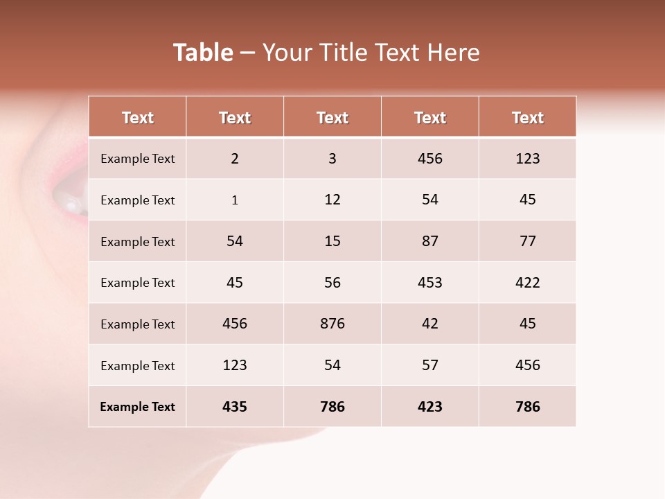 Lady Girl Background PowerPoint Template