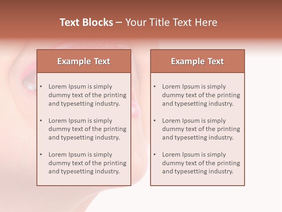 Lady Girl Background PowerPoint Template