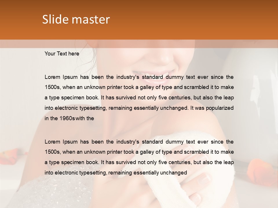 Orange Blond Nice PowerPoint Template