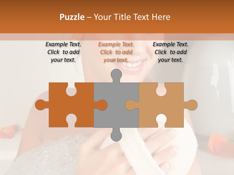 Orange Blond Nice PowerPoint Template
