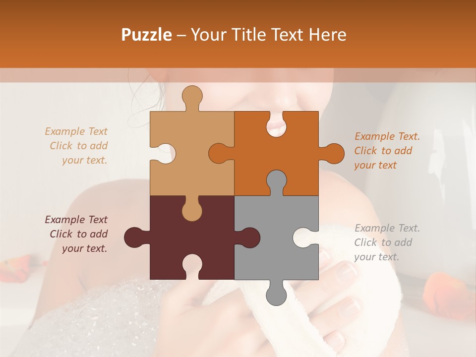Orange Blond Nice PowerPoint Template