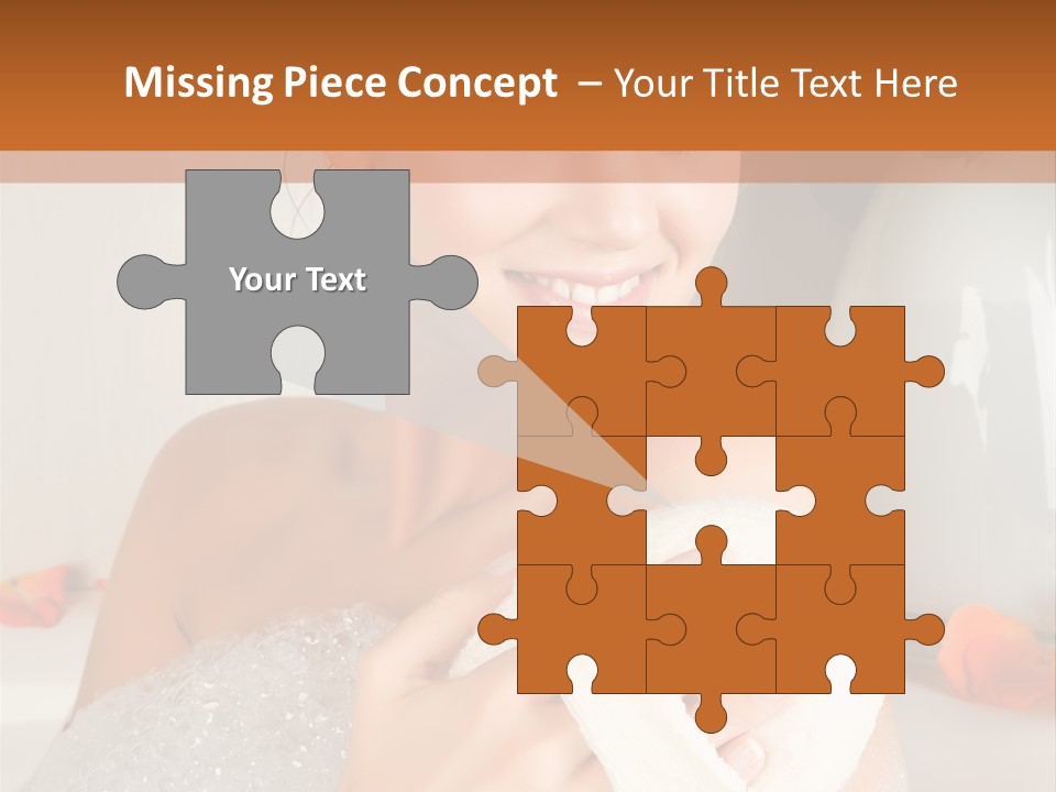 Orange Blond Nice PowerPoint Template
