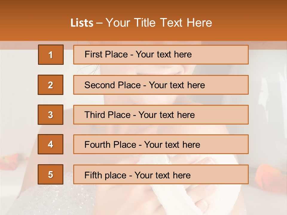 Orange Blond Nice PowerPoint Template