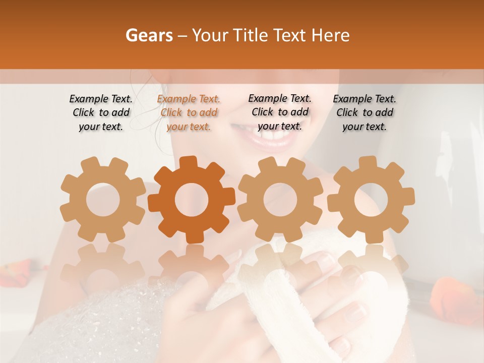 Orange Blond Nice PowerPoint Template
