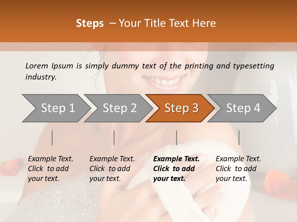 Orange Blond Nice PowerPoint Template