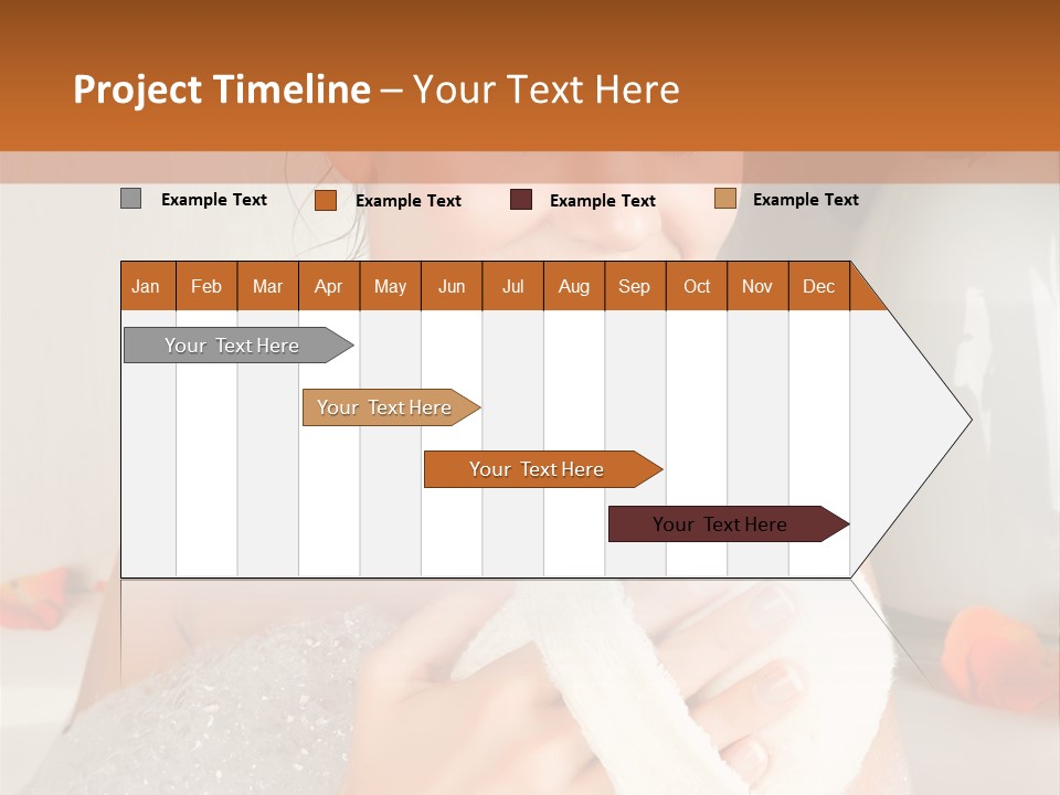 Orange Blond Nice PowerPoint Template
