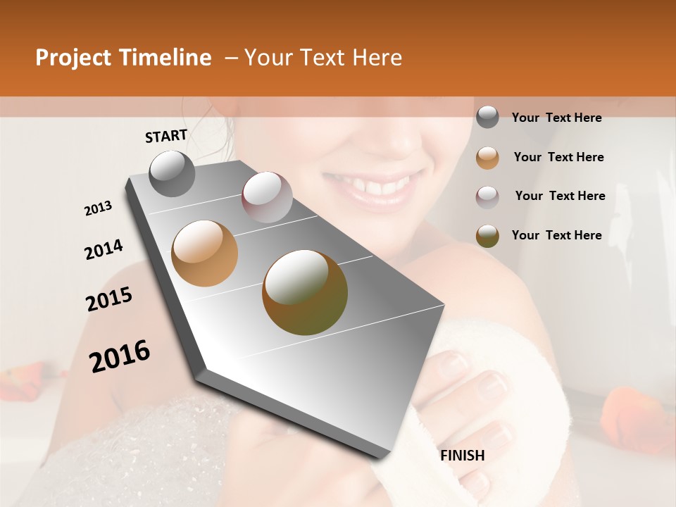 Orange Blond Nice PowerPoint Template