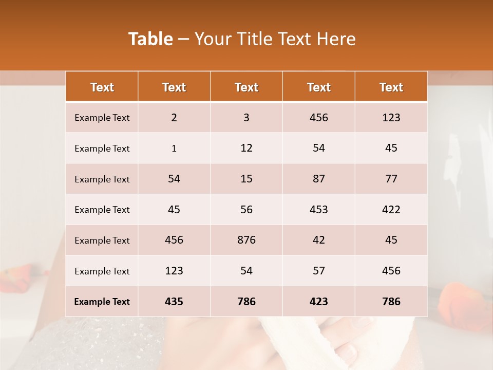 Orange Blond Nice PowerPoint Template