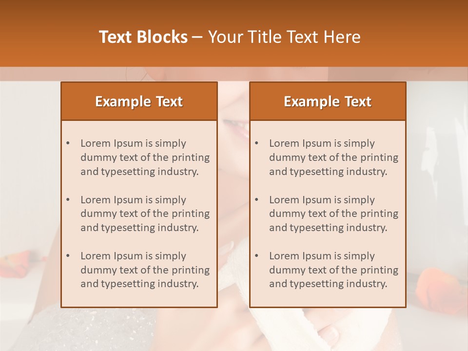 Orange Blond Nice PowerPoint Template