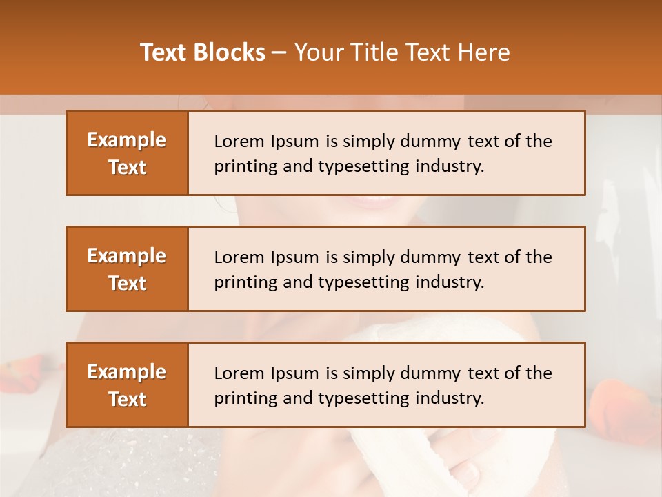 Orange Blond Nice PowerPoint Template