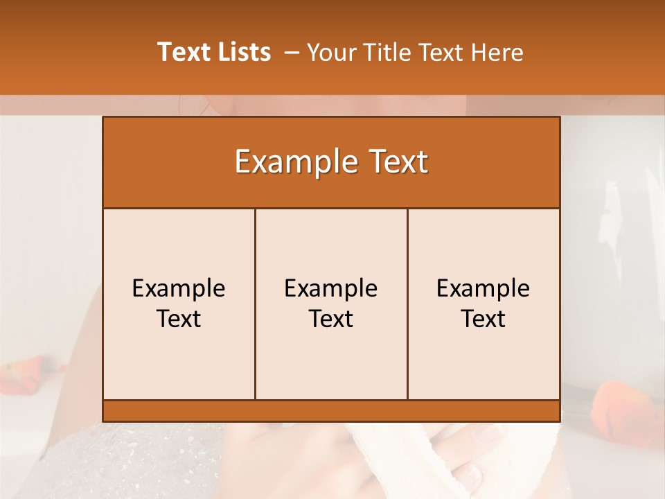 Orange Blond Nice PowerPoint Template
