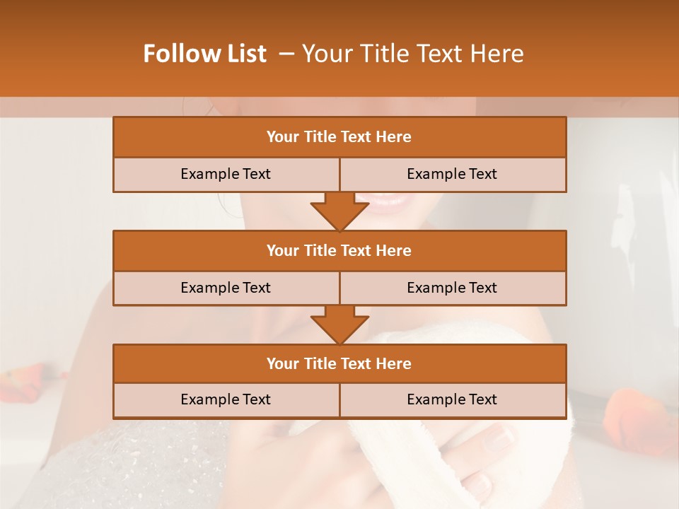 Orange Blond Nice PowerPoint Template