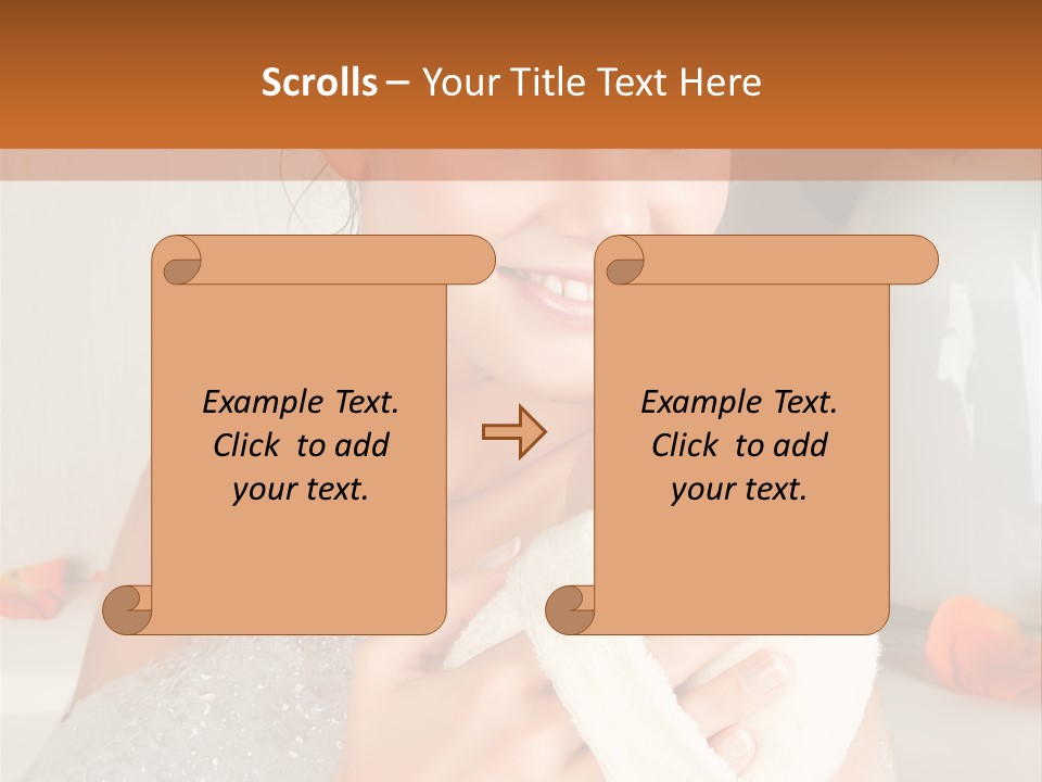 Orange Blond Nice PowerPoint Template