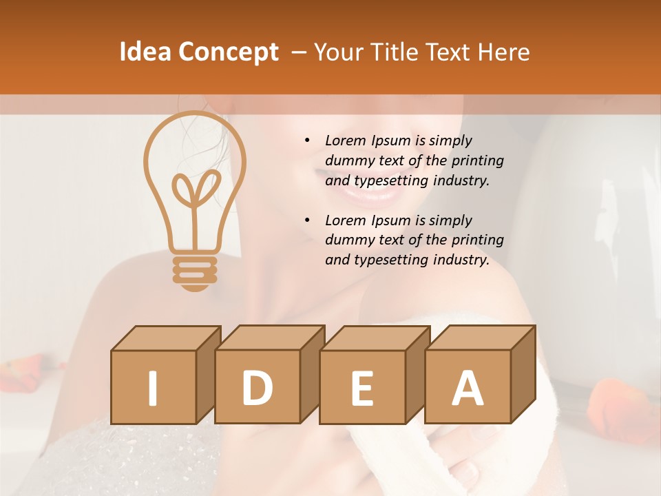 Orange Blond Nice PowerPoint Template