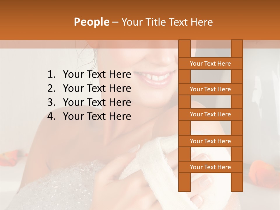 Orange Blond Nice PowerPoint Template