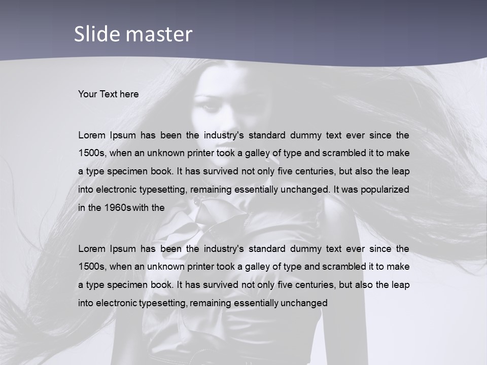 Sensuality Stylish Move PowerPoint Template