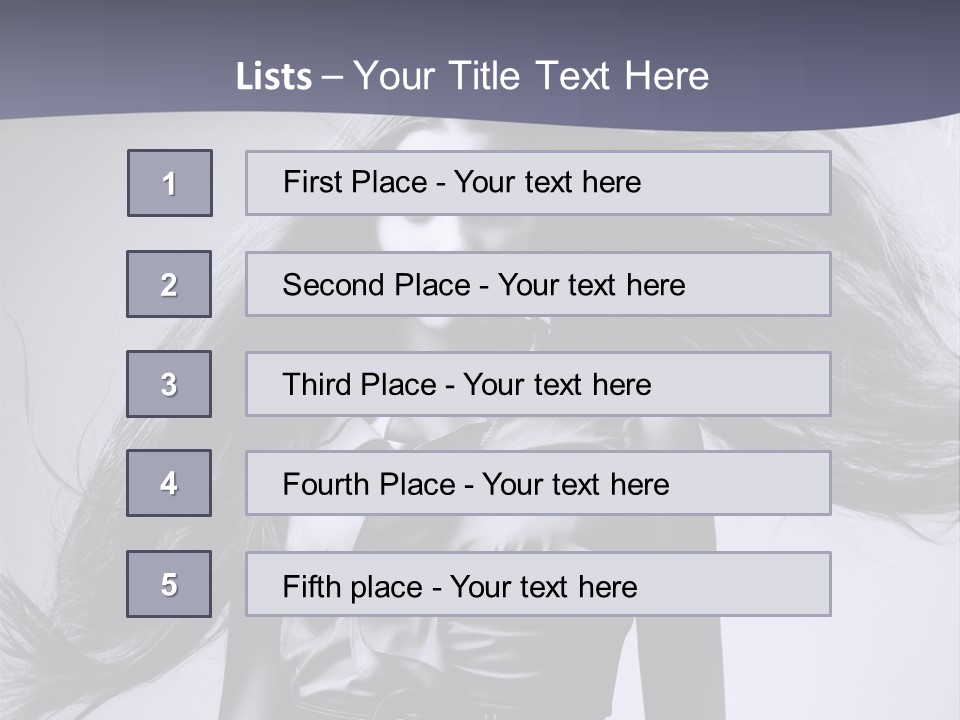Sensuality Stylish Move PowerPoint Template