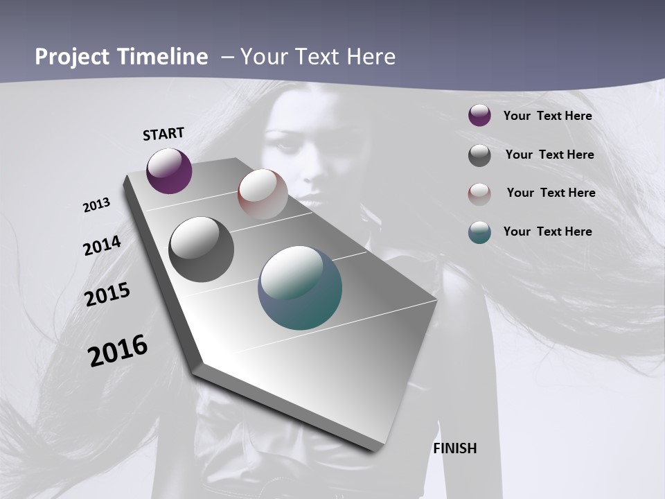 Sensuality Stylish Move PowerPoint Template