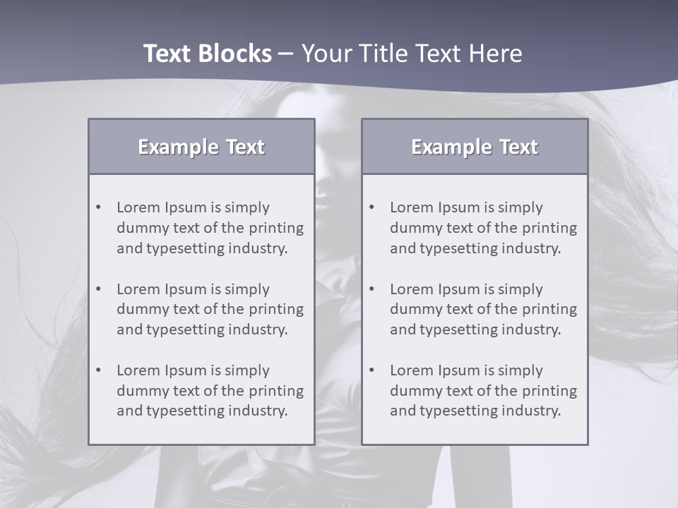 Sensuality Stylish Move PowerPoint Template