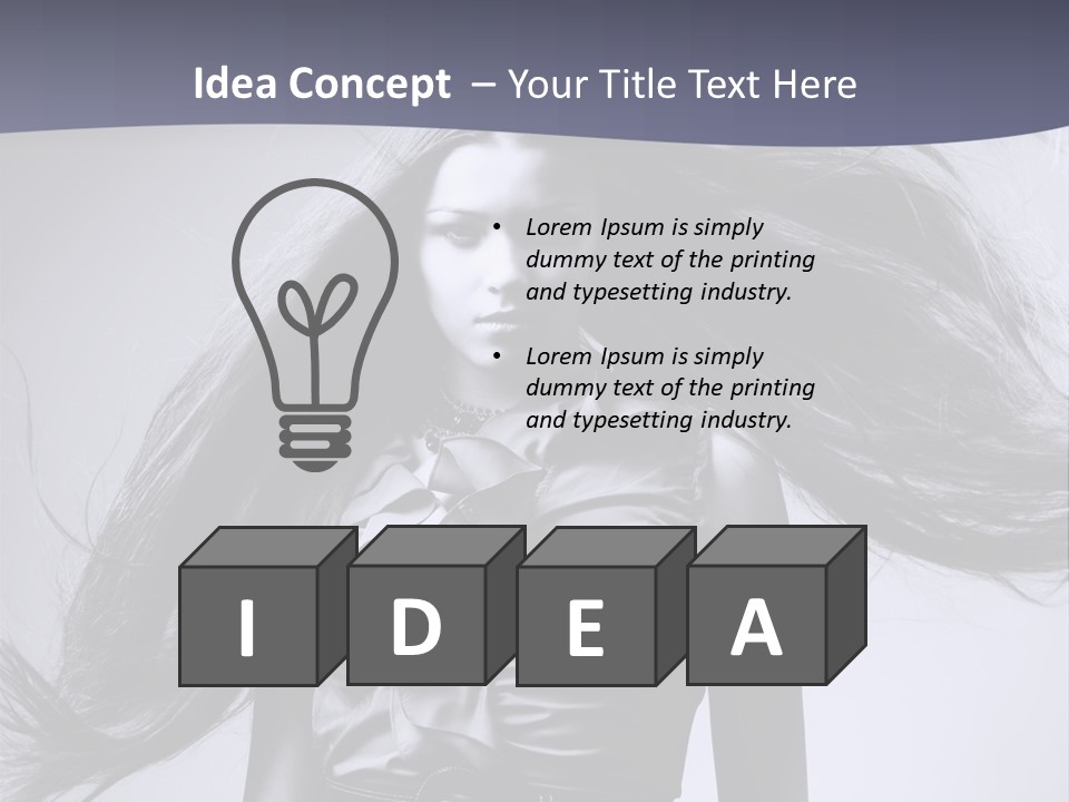 Sensuality Stylish Move PowerPoint Template