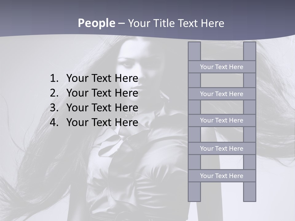 Sensuality Stylish Move PowerPoint Template