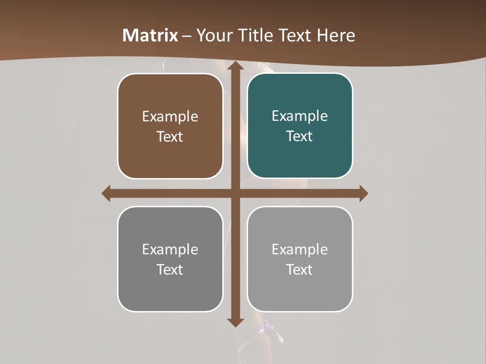 Woman Blond Acrobat PowerPoint Template