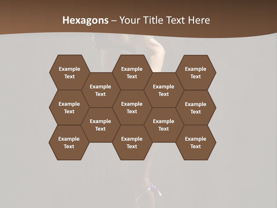 Woman Blond Acrobat PowerPoint Template