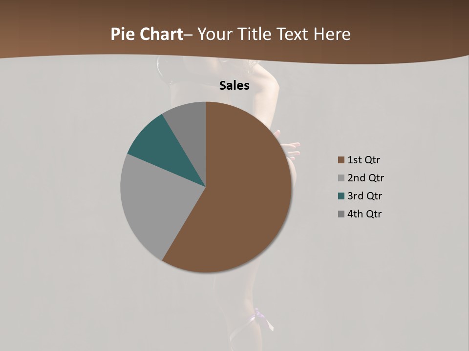 Woman Blond Acrobat PowerPoint Template