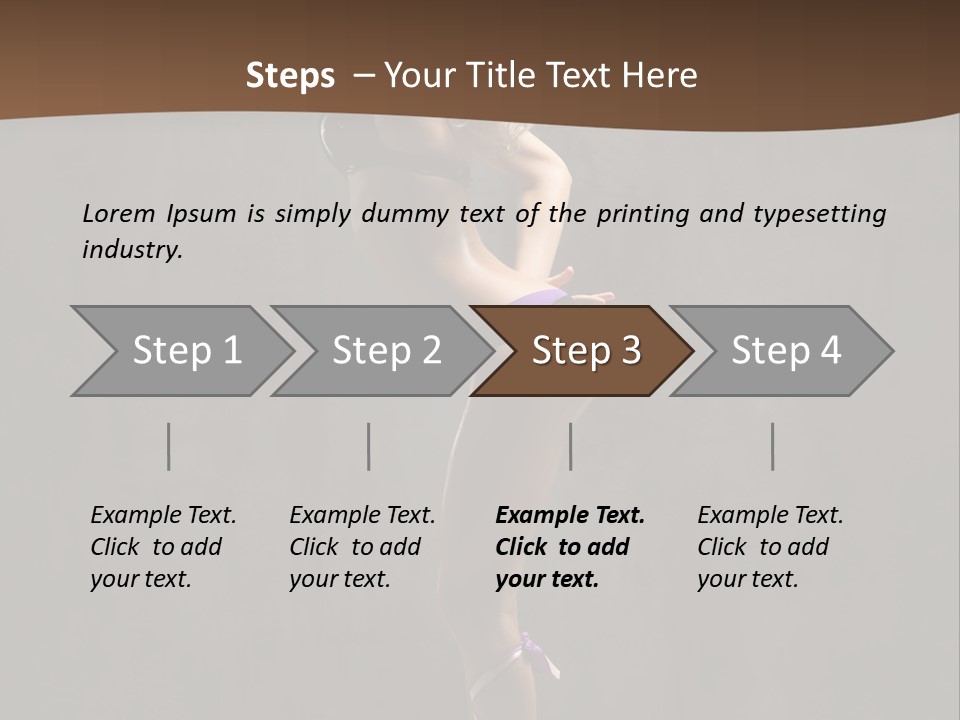 Woman Blond Acrobat PowerPoint Template