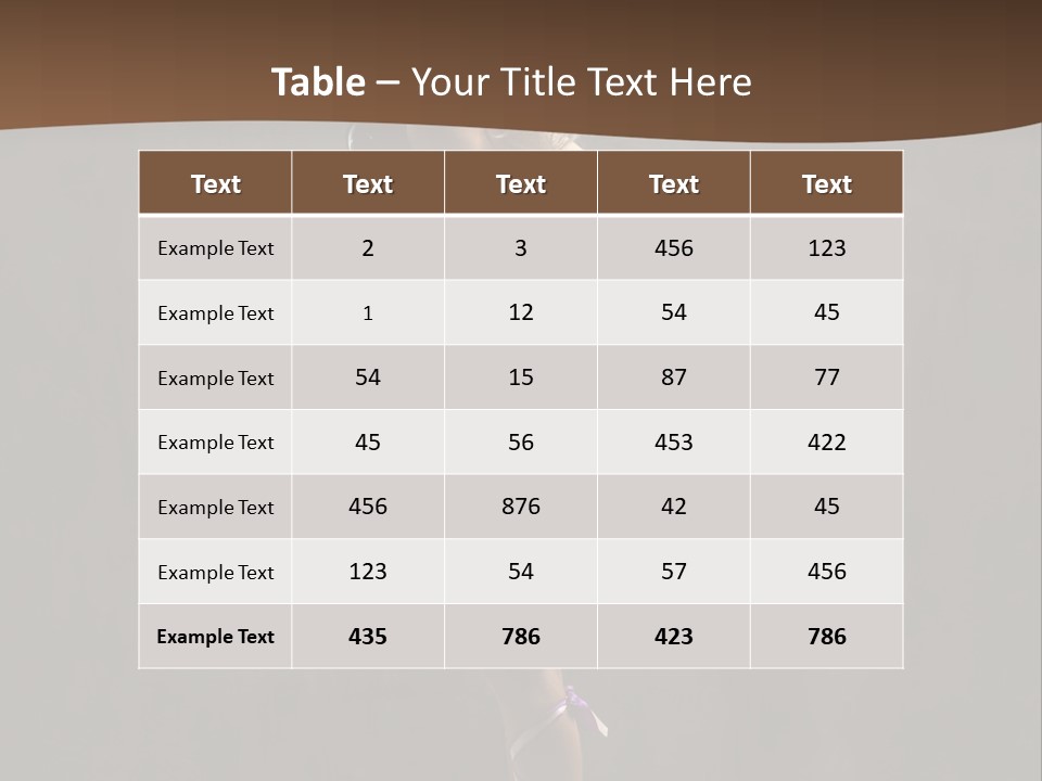 Woman Blond Acrobat PowerPoint Template