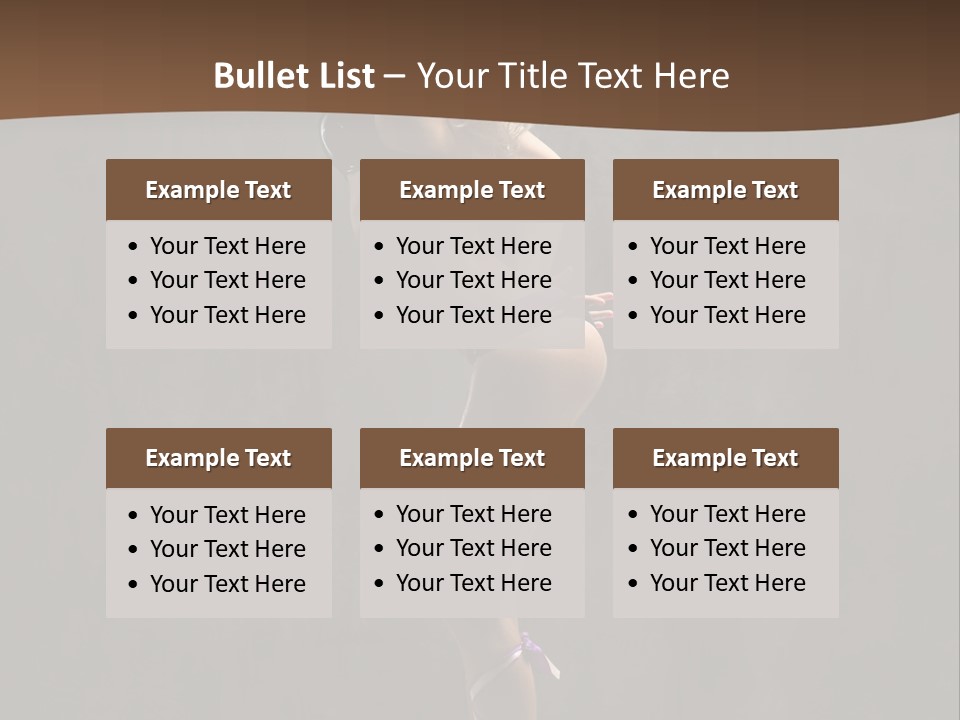 Woman Blond Acrobat PowerPoint Template