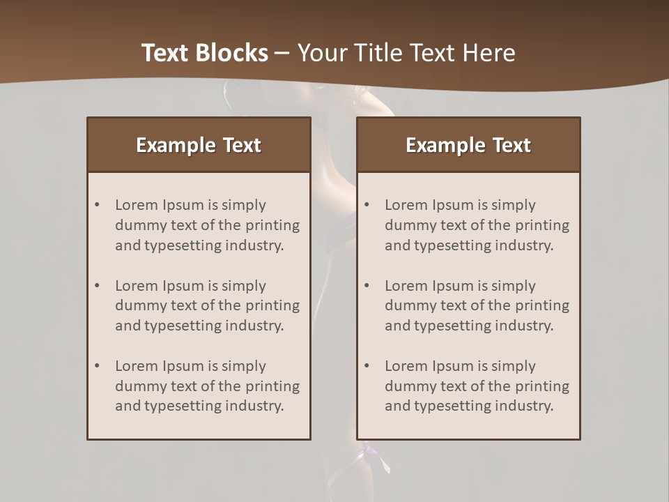 Woman Blond Acrobat PowerPoint Template