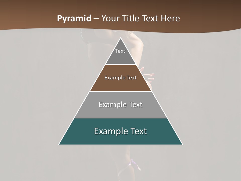 Woman Blond Acrobat PowerPoint Template