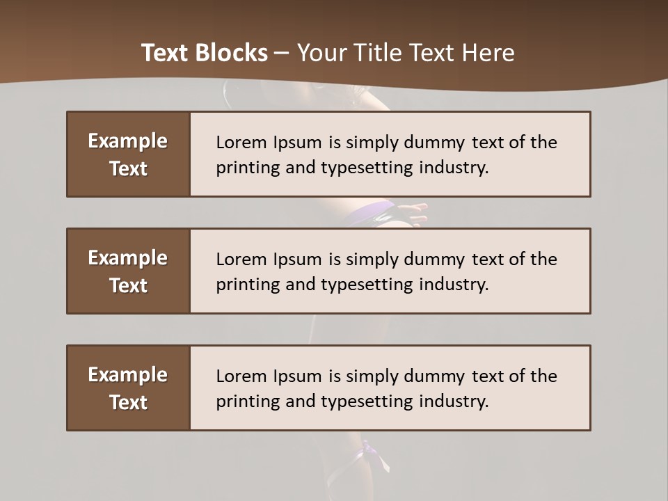 Woman Blond Acrobat PowerPoint Template