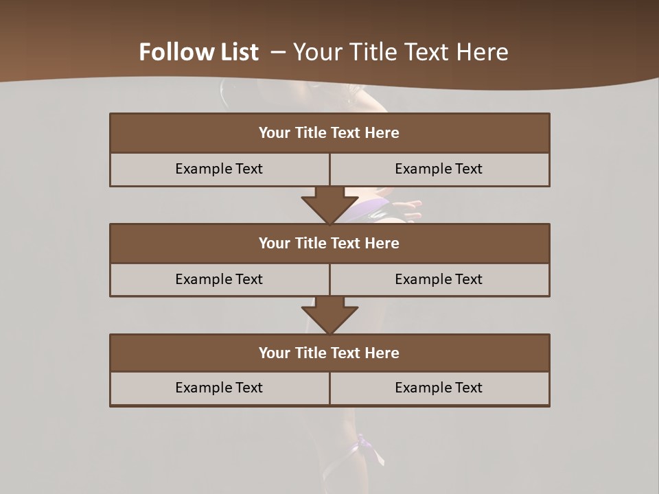 Woman Blond Acrobat PowerPoint Template