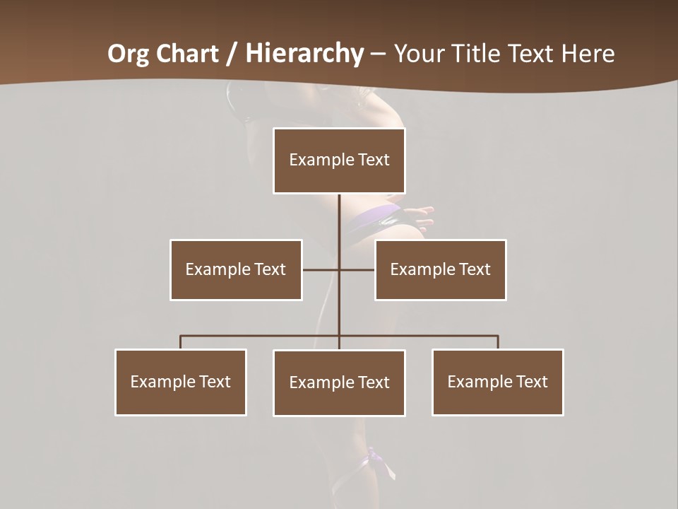 Woman Blond Acrobat PowerPoint Template