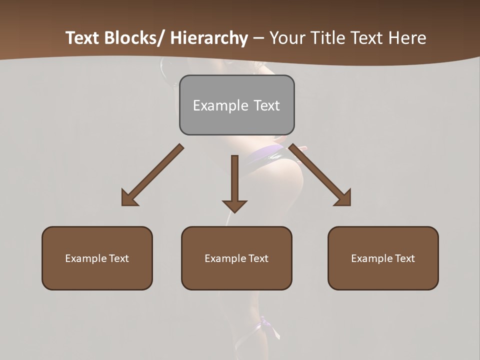 Woman Blond Acrobat PowerPoint Template